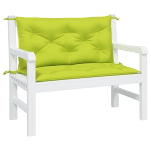 Juego de 2 cojines para banco de jardín de exterior de color verde brillante - Product Image 3