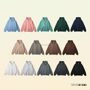 Veste de sport chaude en coton pur pour homme, imperméable, anti-transpiration, avec capuche en velours, motif uni, échantillon gratuit, vente en gros - Product Image 2