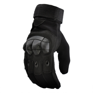 Guantes Profesionales de Motociclismo de Cuero con Protección Rígida en los Nudillos, Guantes Largos de Dedo Completo para Carreras de Motos, Sistema de Ajuste Dial Fit - Product Image 1