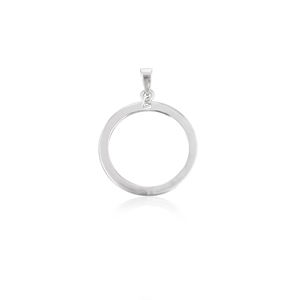 Colgante Circular de Plata 925 para Mujer, Joyería Fina al por Mayor - Product Image 1