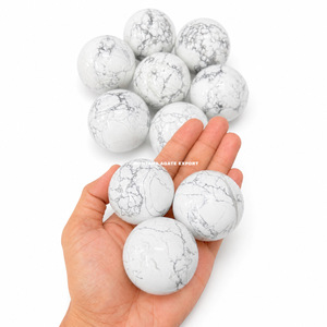 Sphère de Howlite Bleue Feng Shui Artisanale de Haute Qualité pour la Guérison, Provenant de l'Agate Muntaha - Achetez en Gros des Objets de Collection Artistiques - Product Image 6