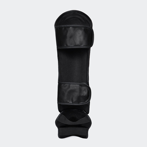 Protectores de Espinilla de Piel Sintética de Alta Calidad al por Mayor, con Logotipo Personalizado, Protección Profesional para Kickboxing, MMA, Muay Thai - Product Image 4