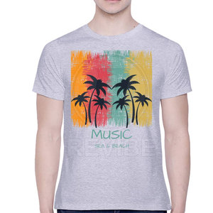 Camiseta Casual de Estilo Urbano a la Moda, Holgada, con Estampado Sólido y Diseños Personalizados, Tejido Transpirable de Alta Calidad 100% Algodón - Product Image 2