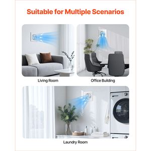Ventilatore da Parete Silenzioso con Motore AC da 6 Pollici, 110 CFM, per Bagno, Facile da Installare - Product Image 3
