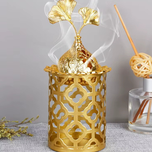 Classic Metal <b>Incense</b> Burner Elegant <b>Holder</b> For <b>Incense</b> <b>Sticks</b> Cones And Spiritual Decorative Purpose - Product Image 1