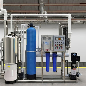 โรงงานผลิตน้ำดื่มระบบออสโมซิสผันกลับ (RO) ขนาด 250 ลิตรต่อชั่วโมง  วัสดุ FRP |   ระบบบำบัดน้ำด้วยกระบวนการออสโมซิสผันกลับด้วยไฟเบอร์กลาสประสิทธิภาพสูง - Product Image 1