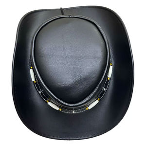 Sombrero de Vaquero de Fieltro 100% Lana, Unisex, Ala Ancha, Estilo Liso, Sombrero de Moda para Hombre y Mujer, Personalización OEM Disponible - Product Image 6