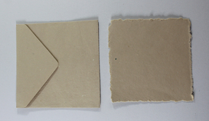 Wholesale Professional 250 Gsm Deck Led Edge Card With Matching Envelop Recycled Handmade Paper From Cotton Fiber - Product Image 3