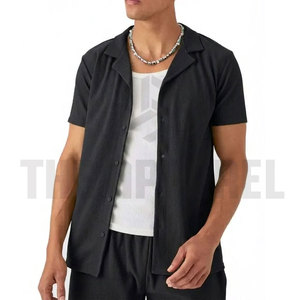 ชุดลำลองผู้ชายสองชิ้น ผ้าโพลีเอสเตอร์/คอตตอน ระบายอากาศได้ดี เสื้อยืด กางเกงขาสั้น สีตามสั่ง ชุดคู่ฤดูร้อน ขายส่ง - Product Image 5