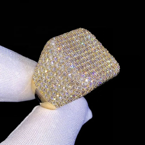 Anillo de Lujo para Hombre, Plata de Ley 925, Moissanita VVS Color D, Estilo Hip Hop, Personalizado, Certificado GRA - Product Image 5