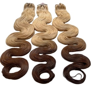 Extensions de cheveux humains 100% vierges, ondulées, d'un seul donneur, super double trame, pointes plates, clips adhésifs, prix de gros - Product Image 1