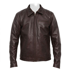 Breathable Genuine <b>Leather</b> <b>Jacket</b> Men's Casual Bomber <b>Leather</b> <b>Jacket</b> Dyed Autumn <b>Winter</b> Men's <b>Jackets</b> - Product Image 1