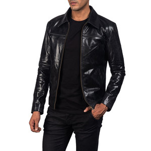 Classic College Style trucker Leather Jackets Best Design <b>Men</b> Winter Custom Design Leather jacket for <b>men</b> - Product Image 3