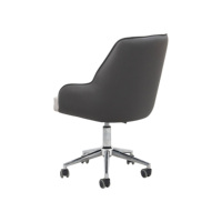 Fauteuil de pédicure moderne en métal avec dossier fixe, hauteur réglable, base pivotante, lampe LED et système de jets de drainage pour usage en spa
