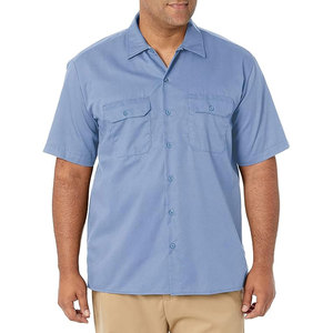 Chemise de travail à manches courtes boutonnée pour homme 2026 avec 2 poches, uniforme de sécurité pour agents et personnel de bureau - Product Image 1
