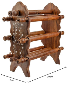 Support de rangement pour bracelets en bois, organisateur et présentoir de bracelets faits à la main en bois pour bracelets, bijoux et décoration intérieure - Product Image 4