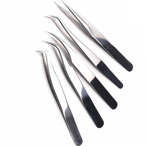Pince à épiler professionnelle de haute précision en acier inoxydable pour extensions de cils et sourcils, outil de maquillage 2026 - Product Image 1