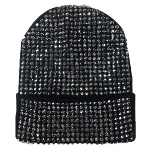 New Design Bling Bling Diamond <b>Hat</b> Rhinestone Knitted Women Soft Winter <b>Beanie</b> - Product Image 4
