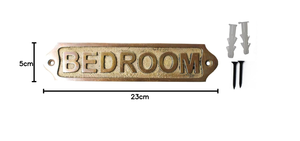 Plaque de porte décorative en laiton, style vintage antique, personnalisable pour maison, bureau, hôtel, chambre, décoration de porte robuste - Product Image 4