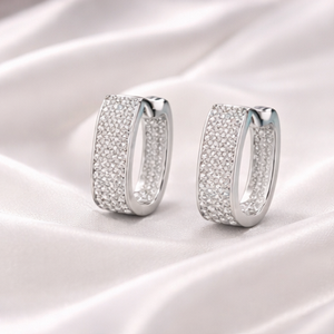 New Best Natural Diamond Filled Gold Plated Luxury Women's Earrings Customizable High Grade Wedding & Party Bulk Supplies - Product Image 4