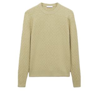 Top Trending Winter Moda Hombres Suéter de punto Estilo casual con parte delantera Logotipo personalizado Pullover - Product Image 2