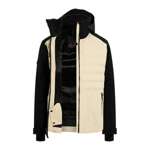 Veste de ski à capuche pour homme EKIN IMPEX, imprimée, de haute qualité, beige et noir, synthétique, isolée, imperméable 10 000 mm, rembourrée en coton PP - Product Image 5