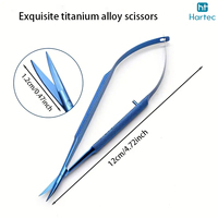 Tijeras de Acero Inoxidable Curvas y Afiladas para Cutículas, 11.5 cm, Micro Precisión, Punta Fina, Calidad Premium