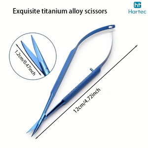 New Trendy Curved Sharp Stainless Steel Cuticle Spring Scissors 11.5 Cm Micro Precision Fine Point Premium Quality <b>Handheld</b> - Product Image 6