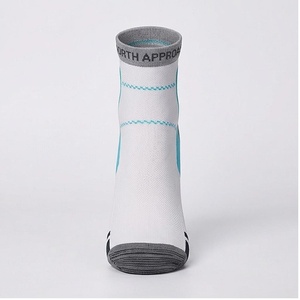 NORTH APPROACH Ankle <b>Socks</b> White Teal Breathable <b>Running</b> <b>Socks</b> for Adults Summer Season - Product Image 1