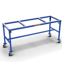 AUSAVINA Mesa de trabajo flexible TOOLS Acero inoxidable Cuatro ruedas (AFWT8328;)