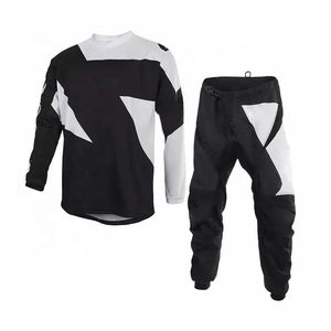 Ensemble de vêtements de sport de motocross unisexe sur mesure, coupe-vent, respirant, 100% polyester, maillot et pantalon de course, taille plus pour adultes - Product Image 4