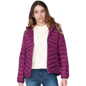Chaqueta de Invierno para Mujer, Impermeable, Cortavientos, Transpirable, Ecológica, de Pana, con Logotipo, Ligera, con Capucha, Relleno de Algodón, con Detalles Desmontables - Product Image 3