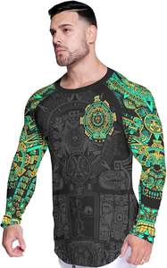 T-shirt de compression pour homme à manches longues, haut de sport pour la gym et le fitness, sous-vêtement technique anti-UV, écologique, séchage rapide, ajusté pour l'entraînement - Product Image 2