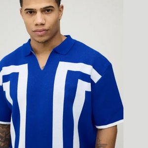 เสื้อโปโลกอล์ฟผู้ชายแขนสั้นผ้าโพลีเอสเตอร์ผสมสแปนเด็กซ์พิมพ์ลายแห้งเร็ว คุณภาพสูง ปี 2026 ออกแบบโลโก้เองได้ตามต้องการ - Product Image 4