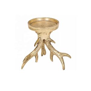 Nouveaux bâtons de bougie en aluminium de pilier de bois de cerf solide en fonte d'aluminium modernisme bougeoir décoration bougeoir pour la maison - Product Image 2