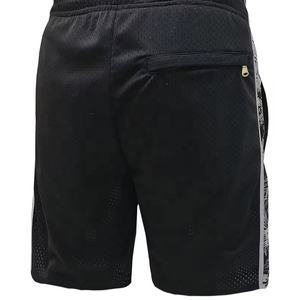 Breathable 100% Polyester All Over Embroidery Basketball Mesh <b>Shorts</b> Comfort Elastic Waistband <b>Shorts</b> - Product Image 2