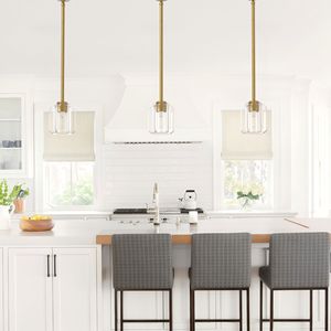 Lampadario Moderno di Lusso in Cristallo per Isola Cucina e Sala da Pranzo, Lunghezza 5,11 Pollici, Lampadina E12 - Product Image 3