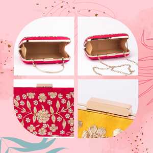 Bolso de Mano Étnico Bordado a Mano, Económico, de Diseño, para Mujer, Ideal para Bodas, Fiestas y Eventos - Product Image 4