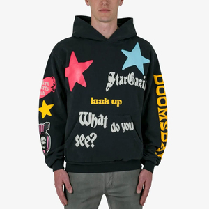 Sudadera con capucha de algodón 100% de 400 g/m² estándar de EE. UU., estampado en relieve, logotipo personalizado, estilo urbano, sudaderas extragrandes para el mercado estadounidense - Product Image 1