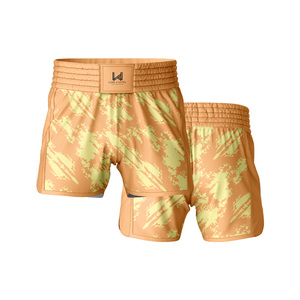 Shorts de boxe MMA/Muay Thai personnalisés pour hommes adultes, légers, respirants, en polyester/nylon, durables, à séchage rapide, résistants au rétrécissement, vêtements de MMA - Product Image 1