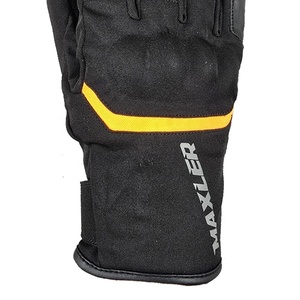 Gants de moto de course en cuir véritable de haute qualité pour hommes gants d'équitation d'hiver blanc noir à faible quantité minimale de commande - Product Image 6