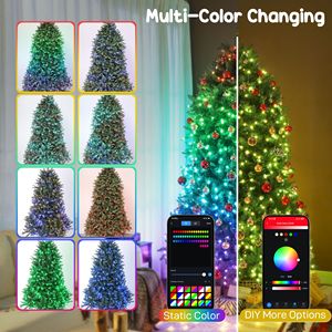 Albero di Natale Preilluminato da 1,8 m Controllato da App, con LED a Spettro Completo, Facile da Montare e con Rami Pieghevoli - Product Image 5