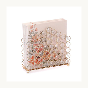Luxury Metal Napkin Holder Stylish Customized New Arrival Modern Decorative <b>Tissue</b> Stand Wholesale Supplier - Product Image 5