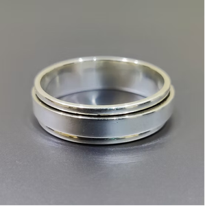 925 Sterling Silver <b>Spinner</b> <b>Ring</b> Plain Band Anxiety Stress Relief Meditation Jewelry Everyday Wear - Product Image 2