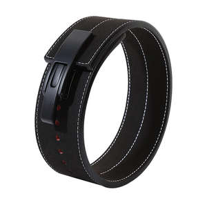 Cinturones de levantamiento de pesas de cuero de vaca personalizados de fábrica 2026 para gimnasio, fitness y entrenamiento de fuerza con soporte lumbar - Product Image 3