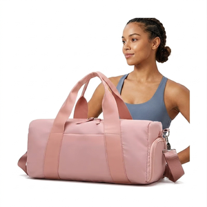 Custom Logo <b>30L</b>-40L Waterproof Lightweight Sports Gym Duffle <b>Bag</b> | Unisex Travel Training Fitness Weekender <b>Bag</b> with Polyester - Product Image 1