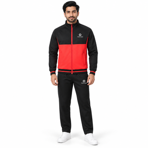 Conjunto Deportivo de Alta Calidad 100% Algodón Ecológico y Transpirable, Chaqueta con Cierre Completo y Pantalones Jogger, Ropa Deportiva para Gimnasio, Entrenamiento y Uso Casual - Product Image 1