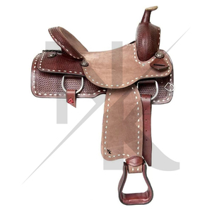 Silla de Montar Western Pleasure de Cuero Genuino de Vaca, Equipo de Equitación, Silla de Vaquero, Silla de Montar de Asiento Profundo - Product Image 3