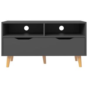 Supporto TV grigio legno ingegnerizzato 35.4 "x 15.7" x 19.1 "dimensioni per un perfetto posizionamento TV - Product Image 5
