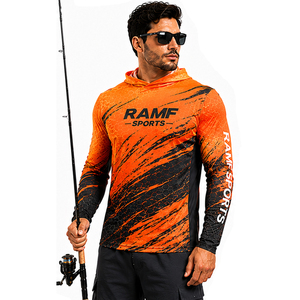 Camisas de Pesca de Manga Larga para Hombre, con Logotipo Personalizado, Protección Solar UPF50+, Transpirables, de Poliéster y Elastano, con Malla Ventilada - Product Image 1
